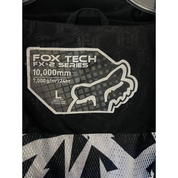 Fox Racing Tech FX 2 Series Snowboard Ski Zip Up Hooded Softshell Jacket Large - Picture 14 of 16
